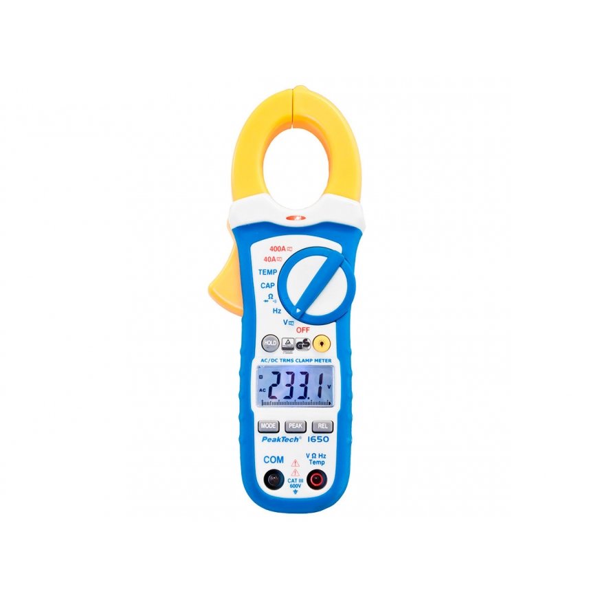 TrueRMS 400 A AC/DC PeakTech 1650 - Mittametri