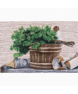 Beldizart Kryželiu siuvinėjimo rinkinys „Mėgaukitės garu!“ 35x25 cm S1661