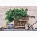 Beldizart Kryželiu siuvinėjimo rinkinys „Mėgaukitės garu!“ 35x25 cm S1661 Beldizart Kryželiu siuvinėjimo rinkinys „Mėgaukitės garu!“ 35x25 cm S1661