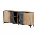 Cama 4D chest of drawers OVO 180x38xH83 oak/concrete Cama 4D chest of drawers OVO 180x38xH83 oak/concrete