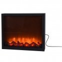 Vilde Elektrinis židinys LED, metalinis, juodas, 41x25 cm Vilde Elektrinis židinys LED, metalinis, juodas, 41x25 cm