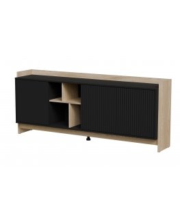 Cama PORTO 3D chest of drawers 190x38x77 oak/black