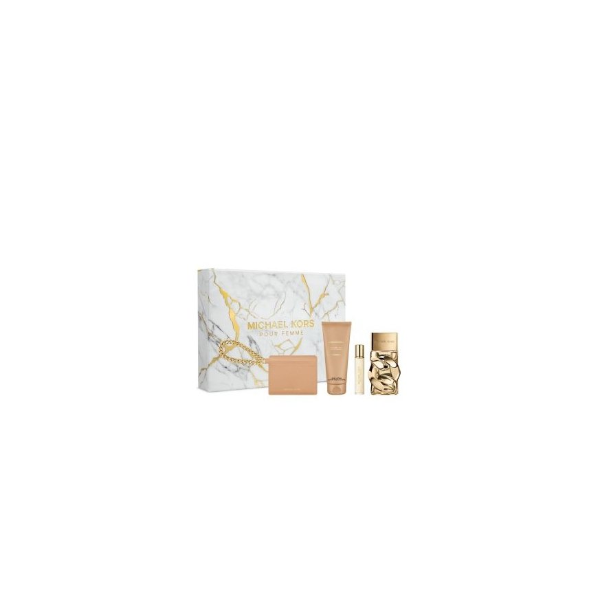 Michael Kors Pour Femme Eau De Parfum Spray, 100 ml Set 4 Pieces