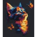 Luca S Cross-Stitch Kit "Butterfly Charm" 25x30 cm SB1432 Luca S Cross-Stitch Kit "Butterfly Charm" 25x30 cm SB1432