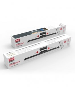 XO LED magnētiskā lampa YH08B 1200mAh melna + tālvadības pults