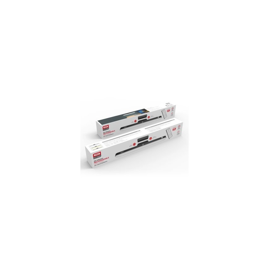 XO LED magneettivalo YH08B 1200mAh musta + kaukosäädin