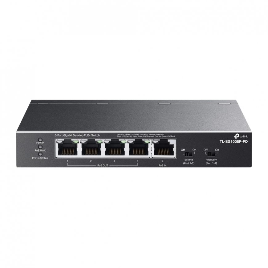 TP-Link TL-SG1005P-PD tīkla pārslēgs Gigabit Ethernet
