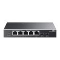 TP-Link TL-SG1005P-PD tīkla pārslēgs Gigabit Ethernet (10/100/1000) Power over Ethernet (PoE) Melns TP-Link TL-SG1005P-PD tīkla pārslēgs Gigabit Ethernet (10/100/1000) Power over Ethernet (PoE) Melns