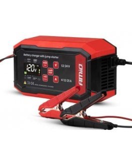 Digital battery charger with AGM gel startup assistance standard LFP max 25A 12V 24V pro amio-04530