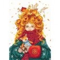Beldizart Cross Stitch Embroidery Kit "Autumn Soul" 22.5 x 31 cm SAND-45 Beldizart Cross Stitch Embroidery Kit "Autumn Soul" 22.5 x 31 cm SAND-45