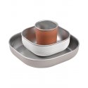 BEABA SILICONE 4 PCS. LUNCH SET, TERRACOTTA