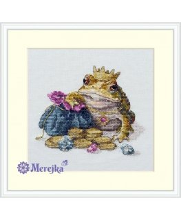 Merejka Cross-Stitch Embroidery Kit "Golden Toad" 11x12 cm SK280B