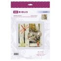 Riolis Cross Stitch Kit. "Hedgehogs during Harvest" 20x20 cm SRA1021