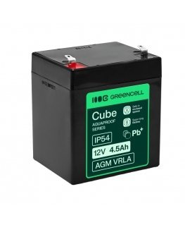 Green Cell AGM12V4-5AH-H UPS-aku Suletud pliiaku (VRLA) 12 V 4,5 Ah
