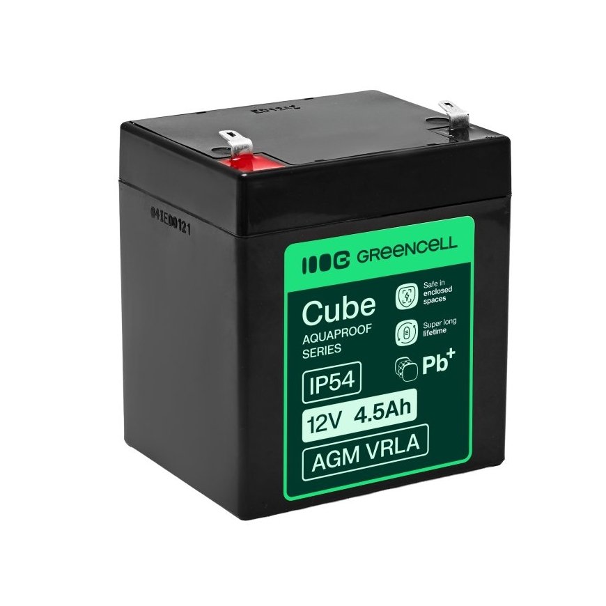 Green Cell AGM12V4-5AH-H UPS-aku Suletud pliiaku (VRLA) 12 V 4,5 Ah