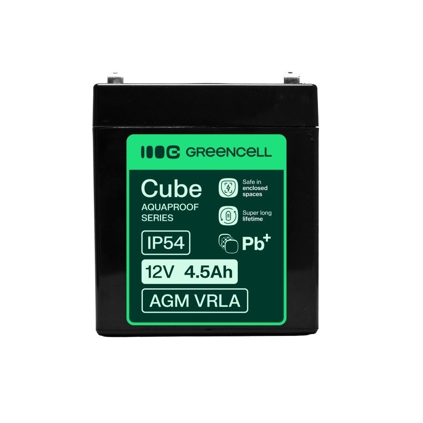 Green Cell AGM12V4-5AH-H UPS-aku Suletud pliiaku (VRLA) 12 V 4,5 Ah – 2