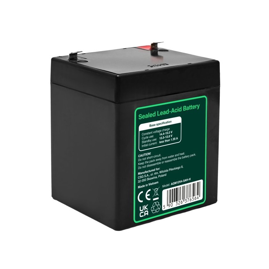 Green Cell AGM12V4-5AH-H UPS-aku Suletud pliiaku (VRLA) 12 V 4,5 Ah – 4