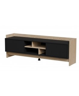 Cama RTV PORTO 2D spintelė 150x38x50 ąžuolas/juoda
