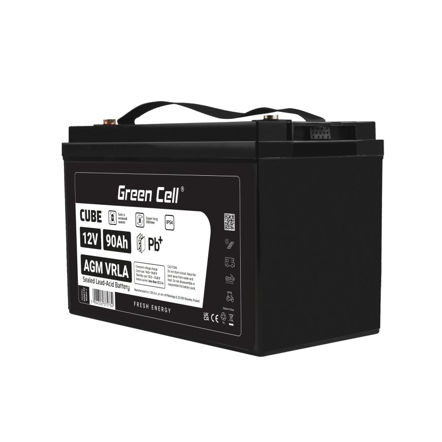 Green Cell AGM12V90AH-J аккумулятор для ИБП Герметичная свинцово-кислотная (VRLA) 12 V 90 Ah – 5