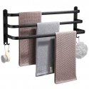 Vilde Towel Rack Aluminum Black 60 cm Vilde Towel Rack Aluminum Black 60 cm