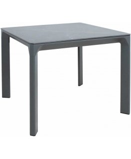 Home4You Table CARVES 90x90xH75cm, anthracite
