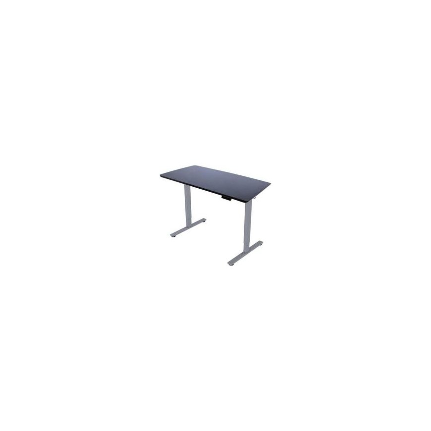 Home4You Stalas ERGO FIT su 1 varikliu 120x60xA71,5-116 cm, juodas/sidabrinis pilkas