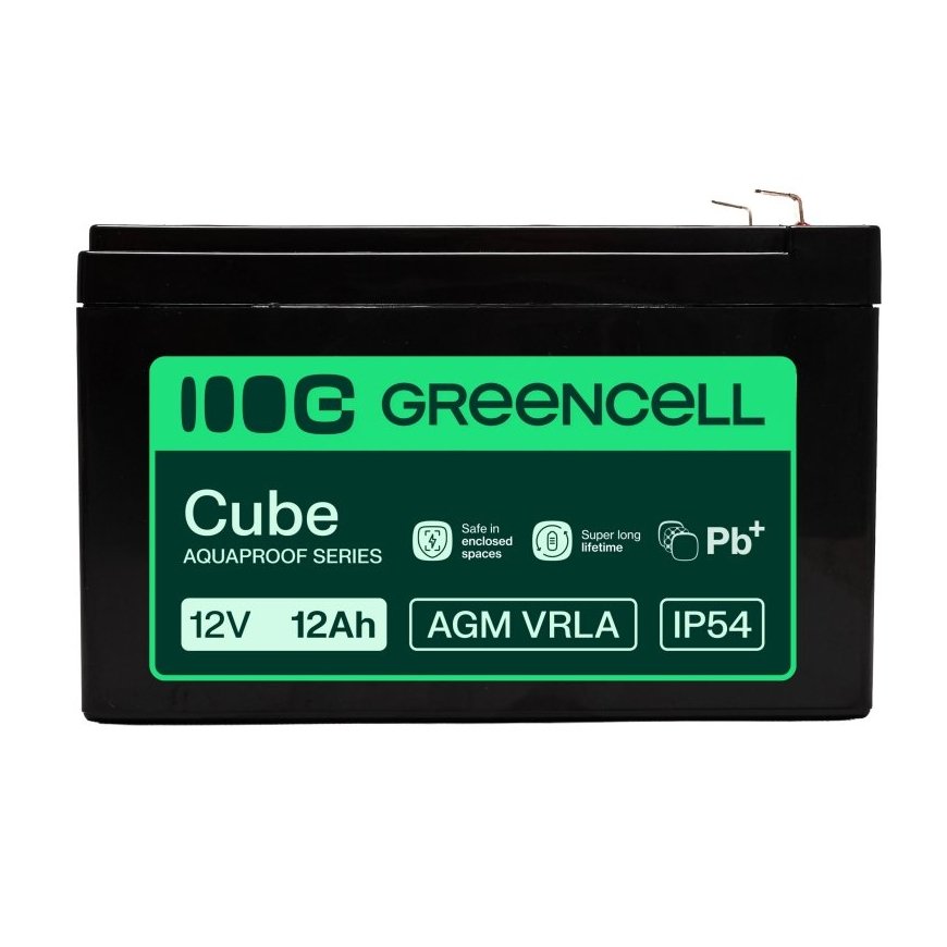 Green Cell AGM12V12AH-H UPS akumuliatorius Rūgštinis akumuliatorius (VRLA) 12 V 12 Ah – 2