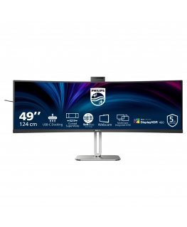 Philips 49B2U6900CH/00 PC lamekuvar 124 cm (48.8") 5120 x 1440 pikslit Dual QHD LCD Must