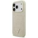 Guess Croco Triangle Logo MagSafe case for iPhone 17 Pro gold Guess Croco Triangle Logo MagSafe case for iPhone 17 Pro gold