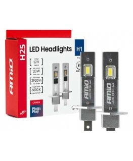 LED auto lambid H25 seeria Canbus H1 12V 20W amio-04709