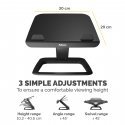 Fellowes Hana LT Laptop Support Black Portatīvā datora statne Melns 48,3 cm (19") Fellowes Hana LT Laptop Support Black Portatīvā datora statne Melns 48,3 cm (19")