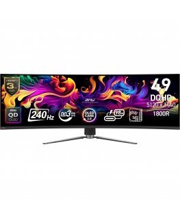MSI MPG 491CQPXDE QD-OLED kompiuterio monitorius 124,5 cm (49") 5120 x 1440 pikseliai Dual QHD Juoda