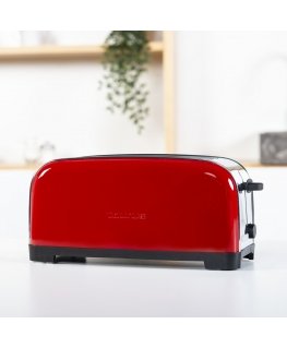 Taurus Vintage Red 6 2 slice(s) 1400 W Red, Stainless steel
