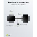 Goobay 58529 monitorin kiinnike ja jalusta 81,3 cm (32") musta Goobay 58529 monitorin kiinnike ja jalusta 81,3 cm (32") musta
