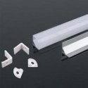 Sieninis šviestuvas LED kampinis profilis V-TAC, su dangteliu ir užbaigimais, baltas, 2000x15.8x15.8 mm Sieninis šviestuvas LED kampinis profilis V-TAC, su dangteliu ir užbaigimais, baltas, 2000x15.8x15.8 mm