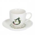 LA PORCELLANA BIANCA SOLOTUA Tassi ja taldrik 90 ml, Muster S LA PORCELLANA BIANCA SOLOTUA Tassi ja taldrik 90 ml, Muster S