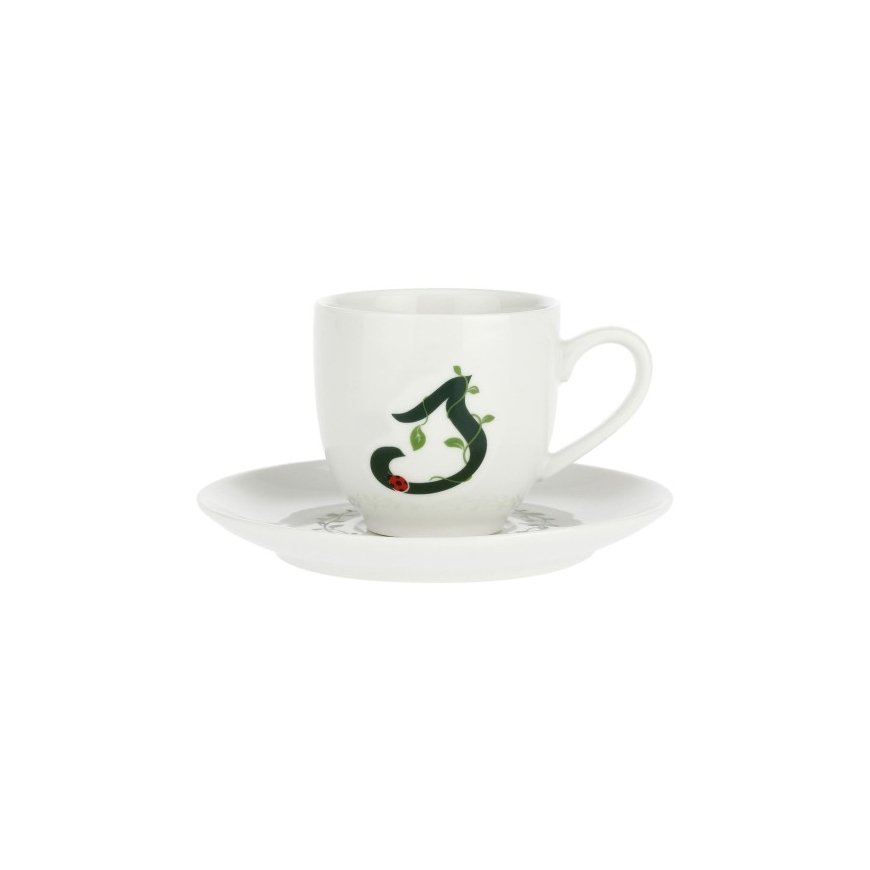 LA PORCELLANA BIANCA SOLOTUA Tassi ja taldrik 90 ml, Muster S – 2