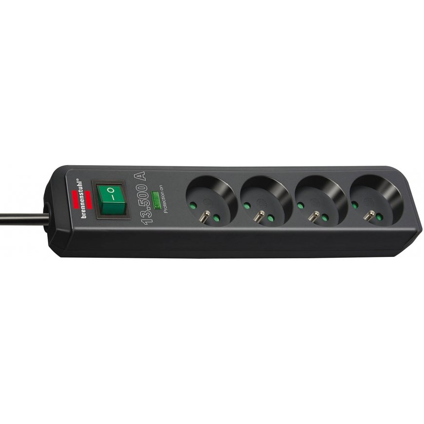Brennenstuhl 1153904314 elektros tinklo ilgintuvas 1,5 m 4 AC išvestis(ys / čių) Vidaus Antracitas