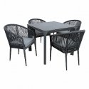 Home4You Sodo Furniture Set CARVES Table and 4 Chairs