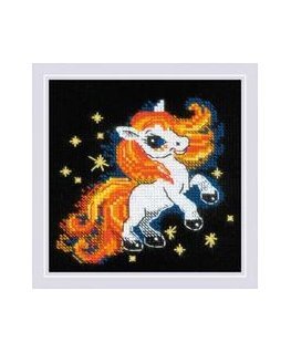 UAB Riolis Kryželio siuvinėjimo rinkinys "Ugninis kumeliukas" 15x15 cm SR2292
