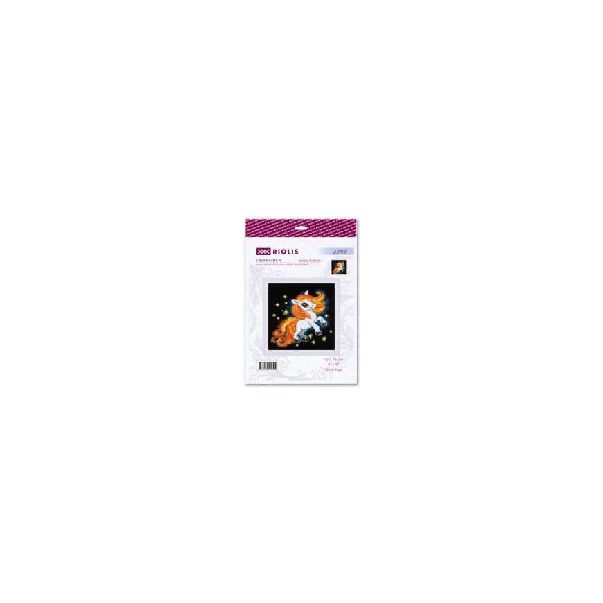 UAB Riolis Cross Stitch Embroidery Kit. "Fiery Colt" 15x15 cm SR2292 – 2