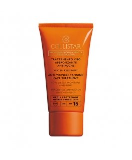 Collistar Anti-Wrinkle Tanning Face Treatment SPF15 Sunscreen cream Лицо 15 Взрослые