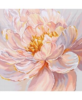 Letistitch Cross Stitch Embroidery Kit "Floral Grace" 32x32cm SLETIL9956