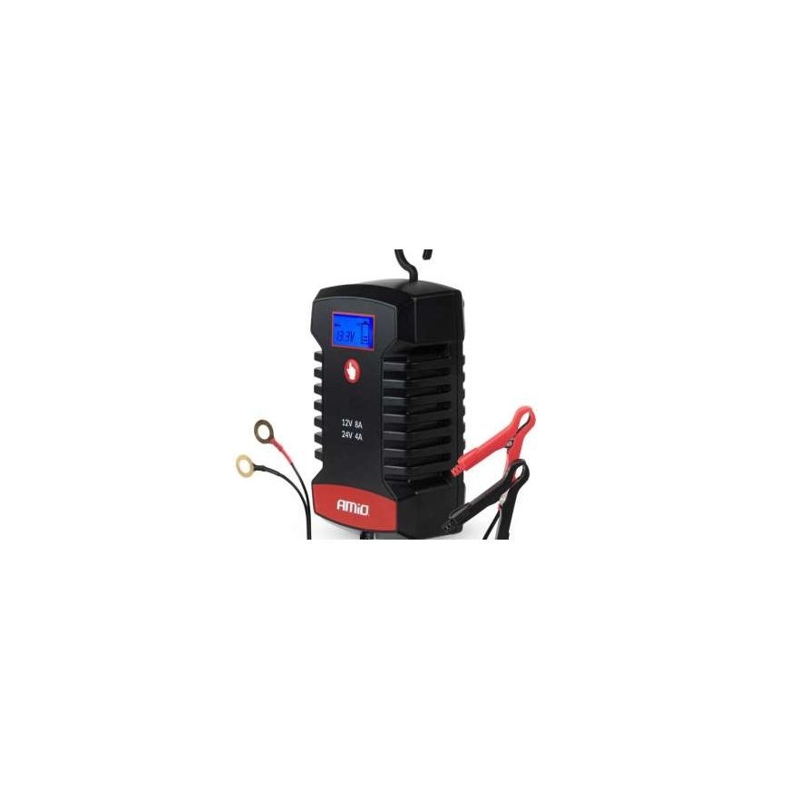 Digital controller AGM gel standard lifepo4 max 8a 12v 24v pro hook amio-04533