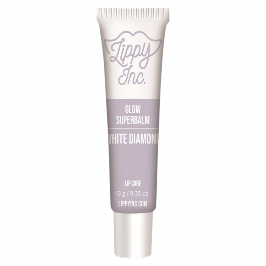 Lippy Inc., Glow Superbalm White Diamond, Glossy Finish, Lip Bal