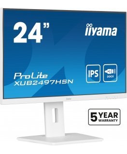 iiyama ProLite XUB2497HSN-W2 monitori 60,5 cm (23.8") 1920 x 1080 pikseļi Full HD LED Balts