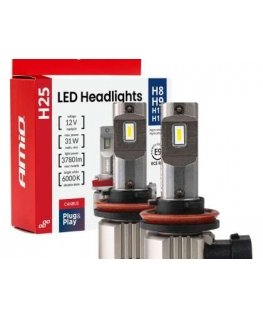 LED Car Bulbs H25, Canbus, H8, H9, H11, H16, 12 V, 31 W, amio-04713