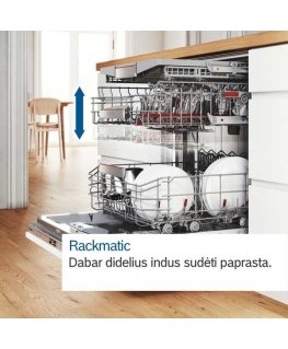 Bosch Serija 4, nõudepesumasin, paigaldatav alt, 60 cm, Valge SMU4HMW02S