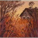 Beldizart Cross Stitch Embroidery Kit "Landscape with Spiderweb" 18×18 cm S1667 Beldizart Cross Stitch Embroidery Kit "Landscape with Spiderweb" 18×18 cm S1667