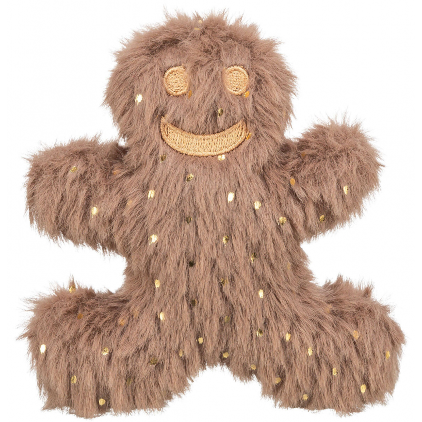 Rotaļlieta kaķiem - Trixie Xmas gingerbread man, plush, 10.5 cm